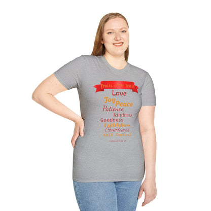 Fruit of the Spirit T-Shirt — Love, Joy, Peace Christian Faith Tee