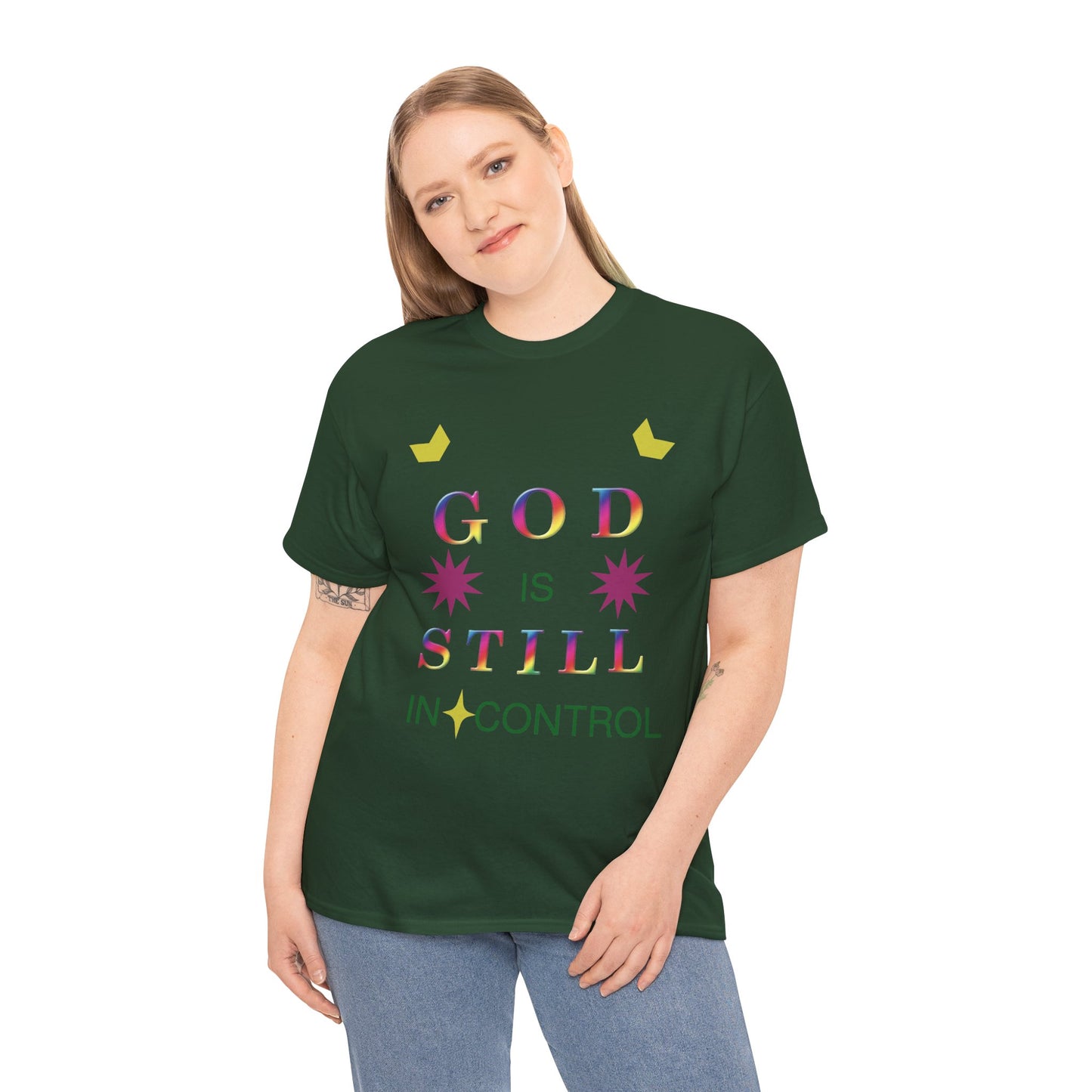 Faith Graphic Tee — "God Is Still In Control" Inspirational Christian T-Shirt
