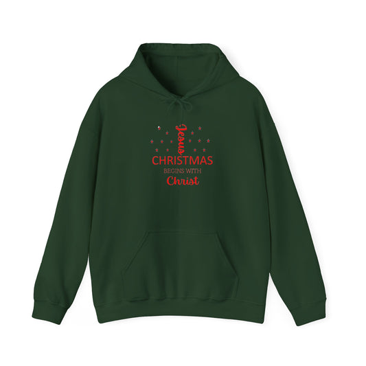 Christmas Blooming With Christ Hoodie