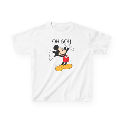 Kids Tee — "Oh Boy" Vintage Mickey Mouse Graphic