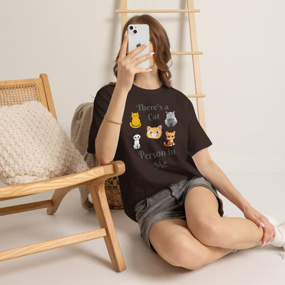 Cat Person Tee — "A Cat Person in Me" Graphic T-Shirt