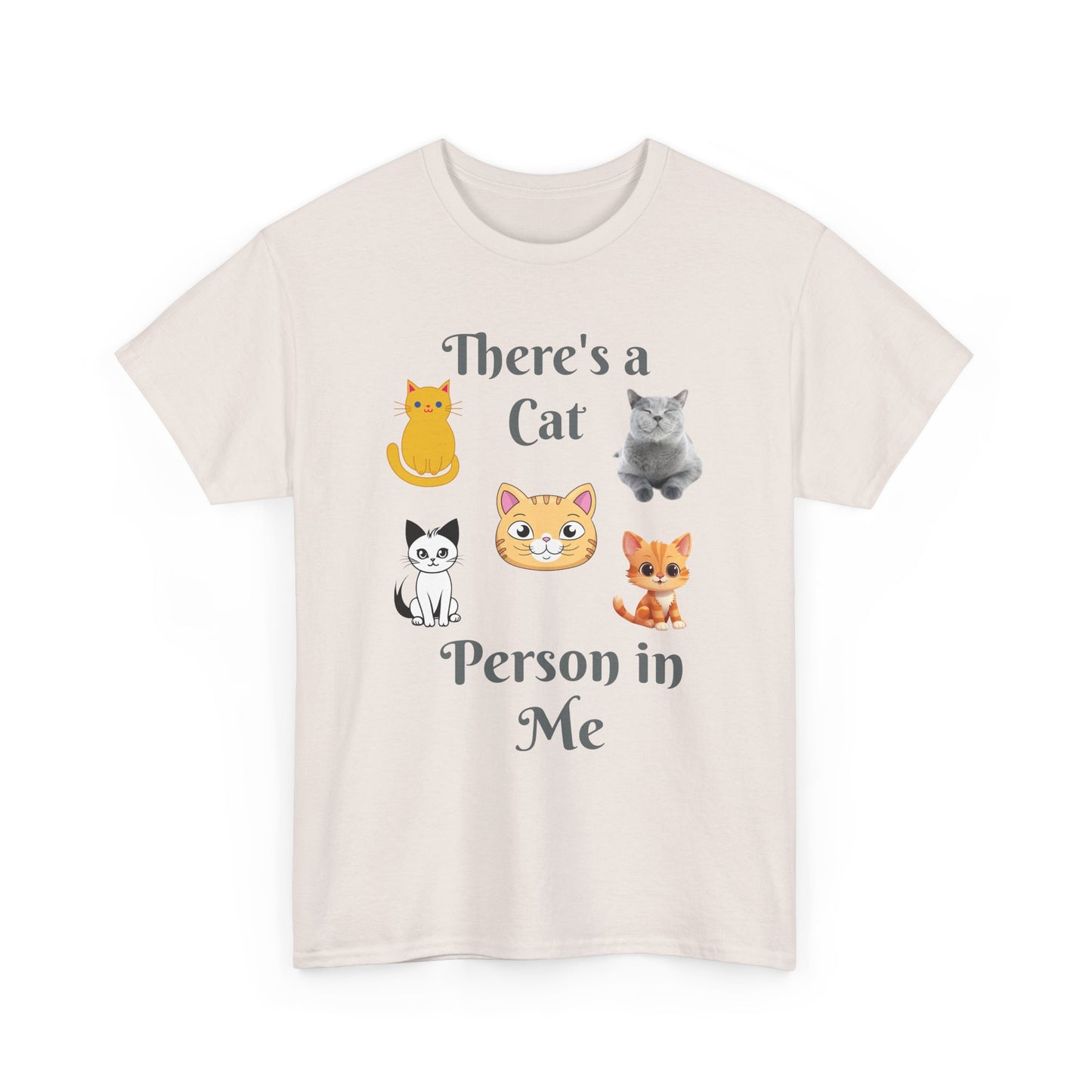 Cat Person Tee — "A Cat Person in Me" Graphic T-Shirt