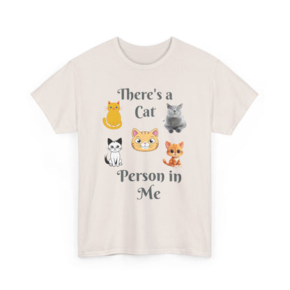 Cat Person Tee — "A Cat Person in Me" Graphic T-Shirt
