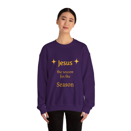 Sweatshirt — "Jesus the Reason for the Season" Christmas Crewneck