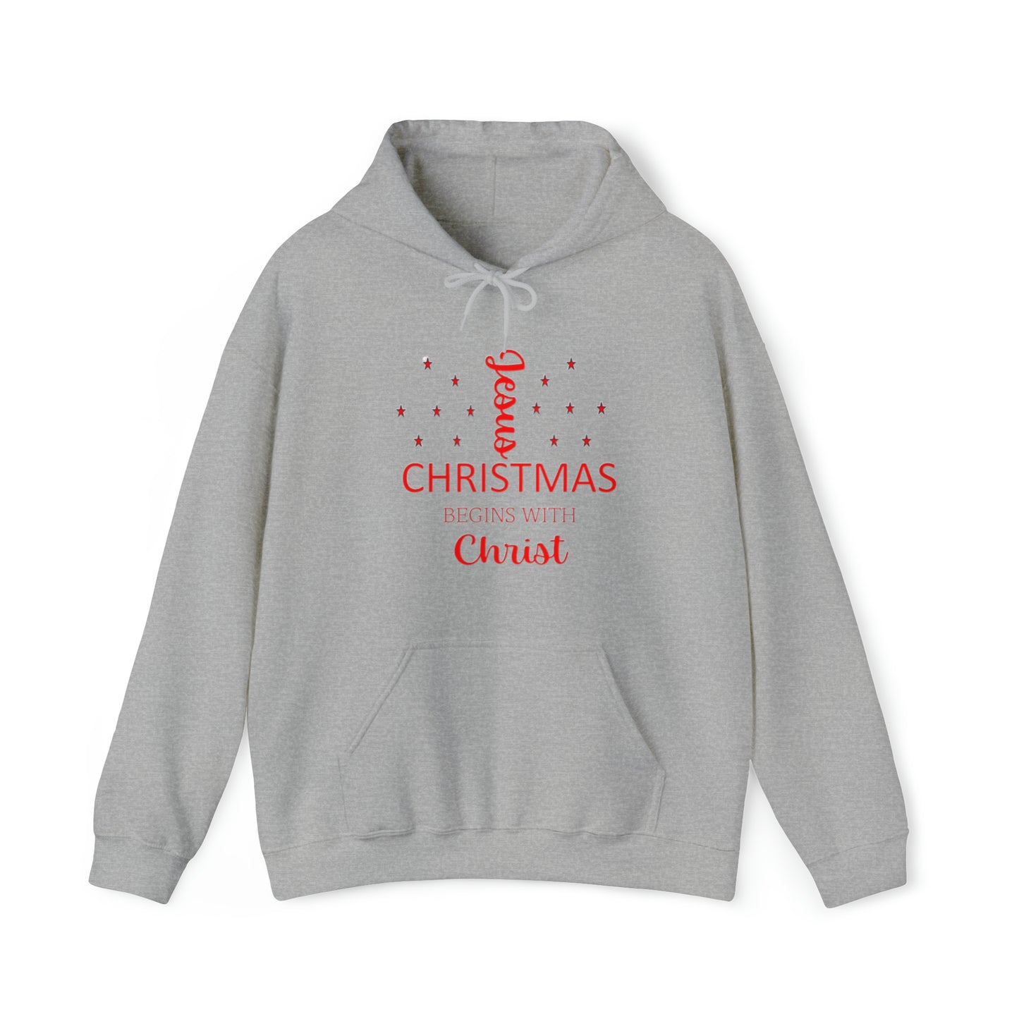 Christmas Begins With Christ Unisex Heavy Blend Hooded Sweatshirt