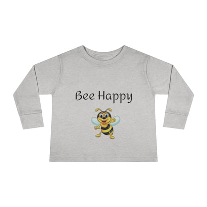 Bee Happy Toddler Long Sleeve Tee