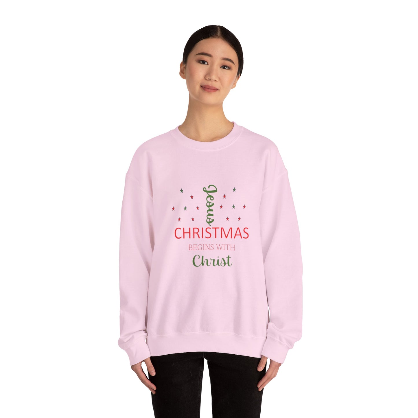 Christmas Begins With Christ Unisex Heavy Blend Hooded Sweatshirt
