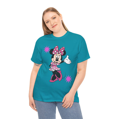 Minnie Mouse Pink Polka Dot Graphic Tee