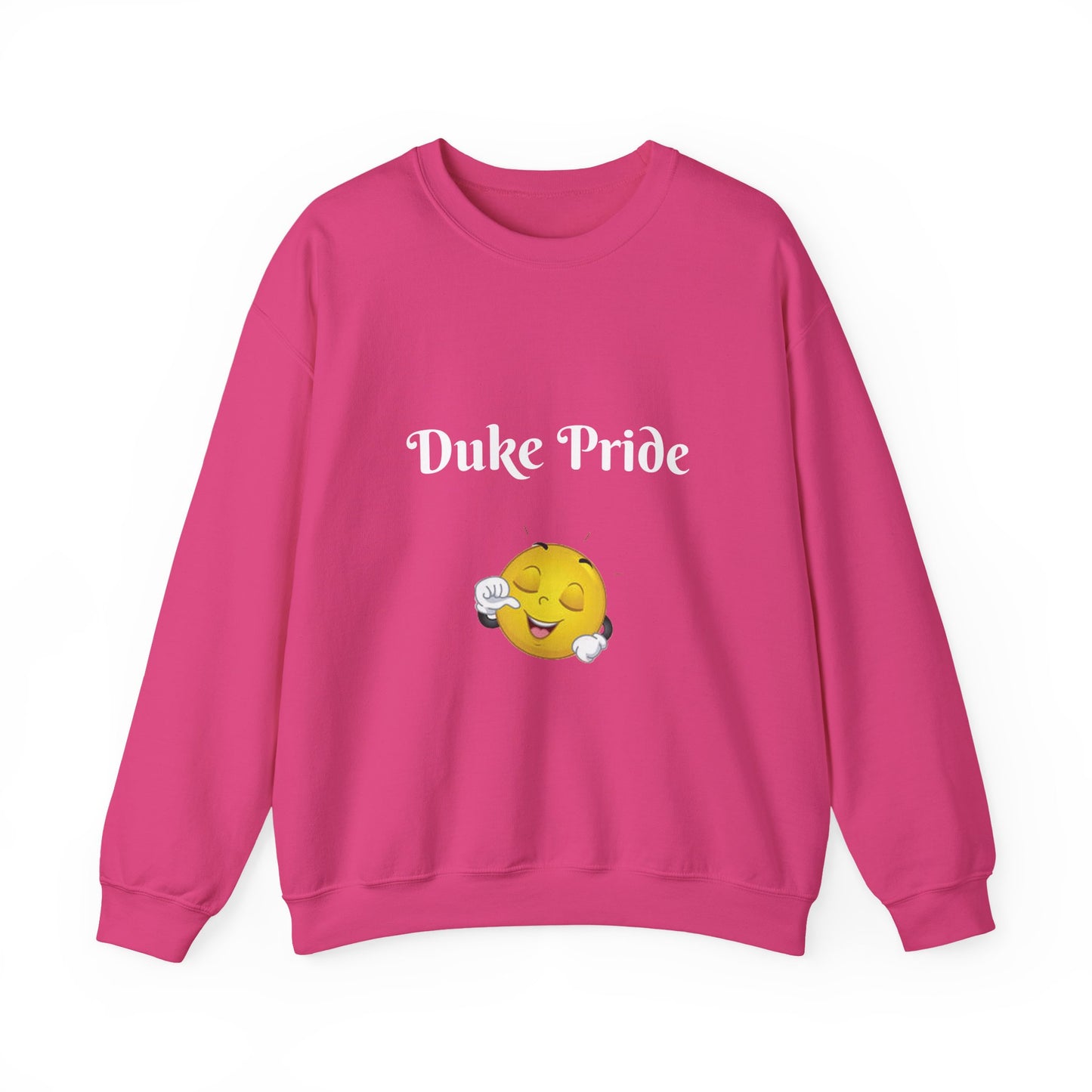 Sweatshirt — "Duke Pride" Smiling Emoji Crewneck