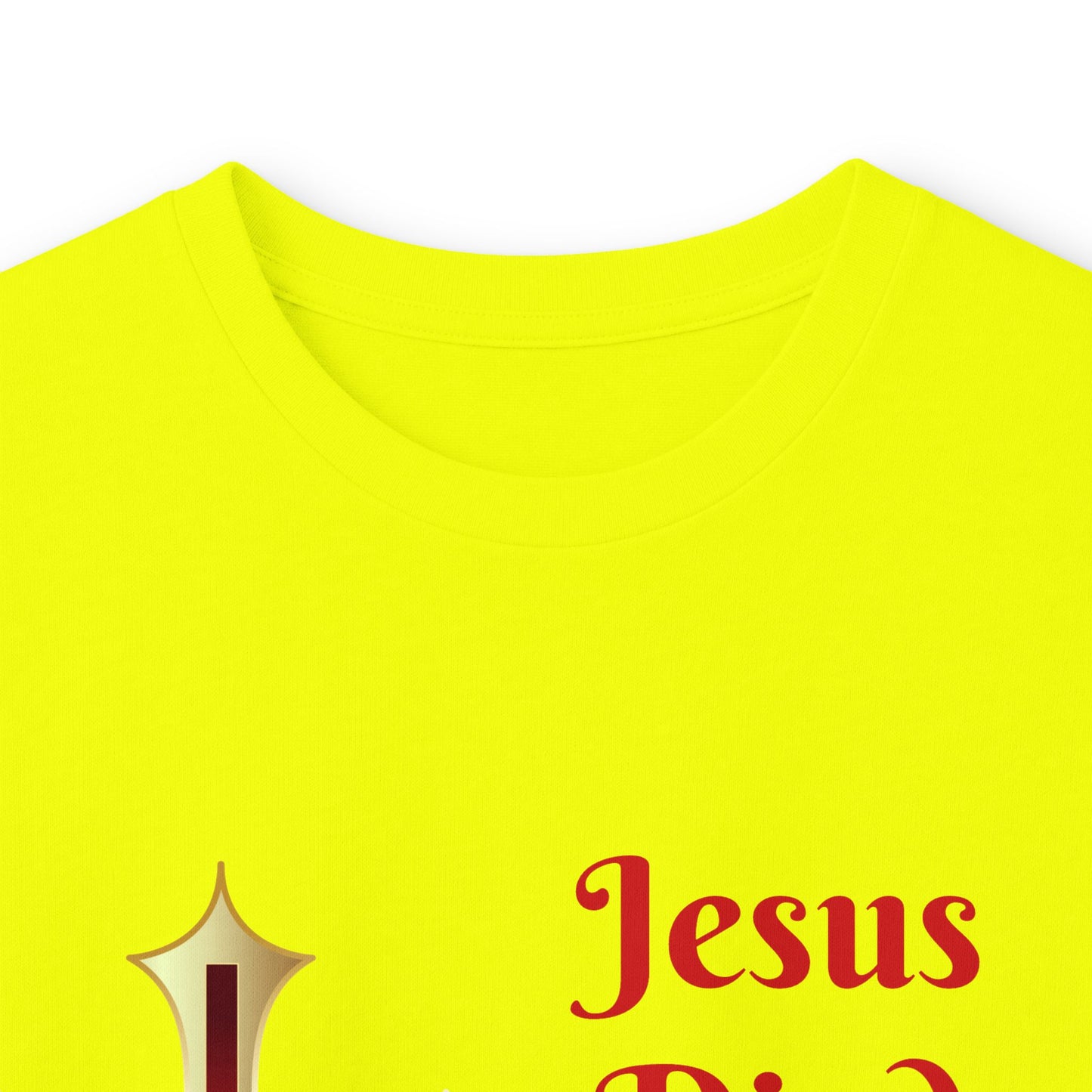 Long Sleeve Tee — "Jesus Died For Me Now I Live For Him" Christian Cross Faith Shirt