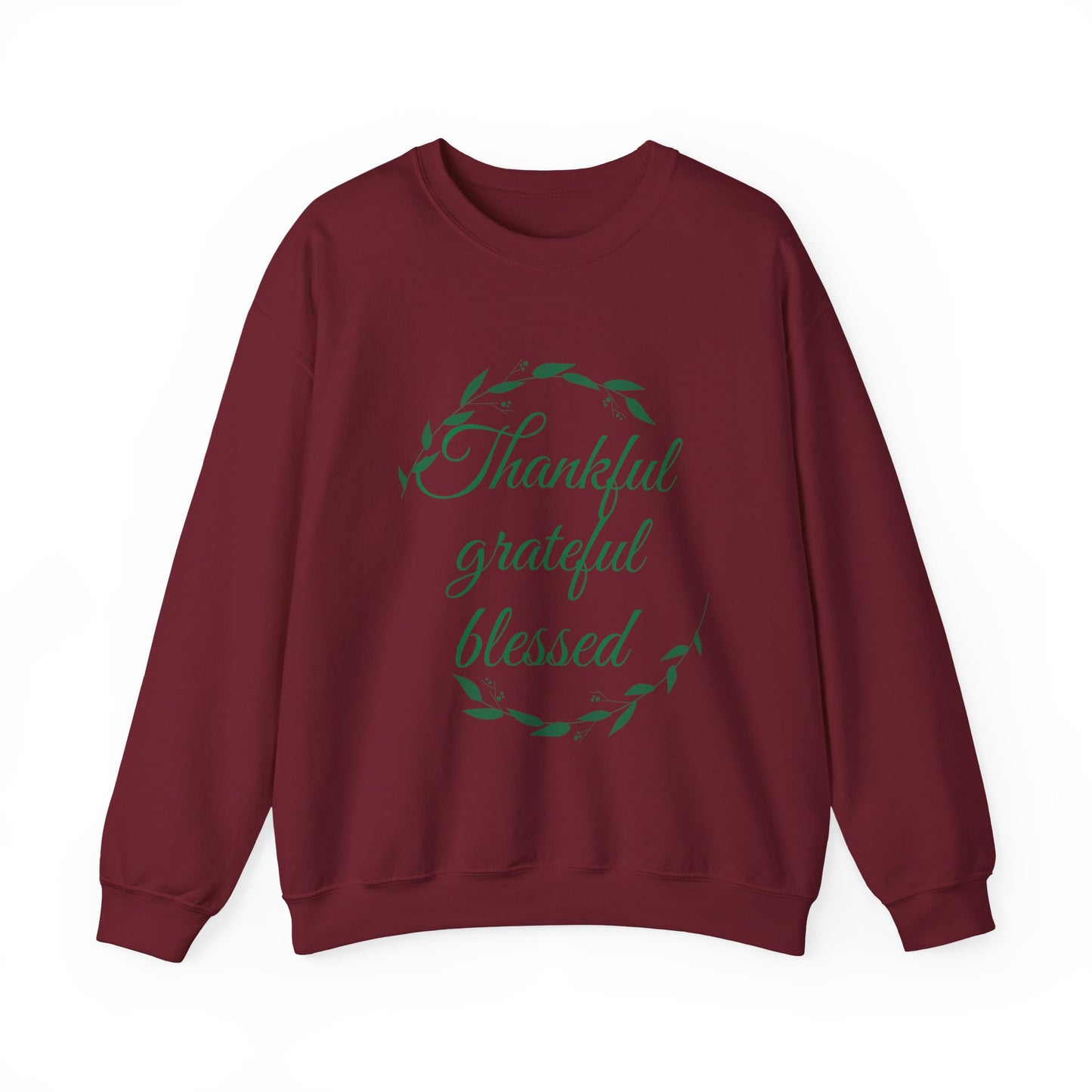 Thankful Grateful Blessed Crewneck Sweatshirt