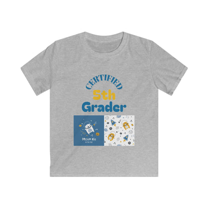 Certified 5th Grader Kids T‑Shirt – Back to School Graduation Tee