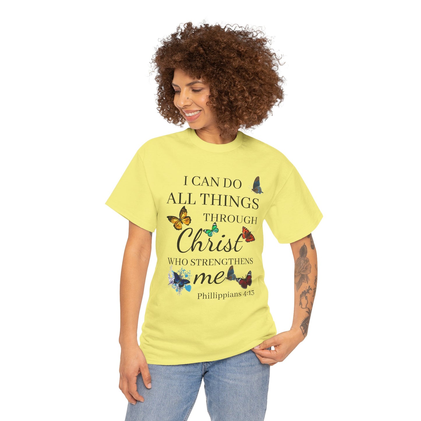 I Can Do All Things Through Christ T-Shirt — Philippians 4:13 Inspirational Christian Tee