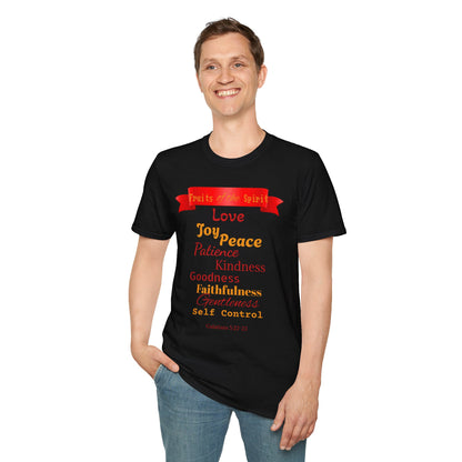 Fruits of the Spirit T-Shirt, Inspirational Tee for Faith, Christian Gift, Spiritual Encouragement, Bible Verse Apparel