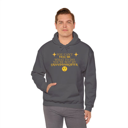Granddaughter Hoodie — "You Can’t Tell Me What to Do I Have a Smartass Granddaughter" Emoji Gift