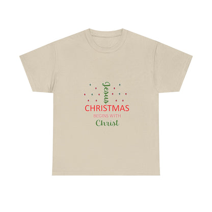 Christmas Begins With Christ T-Shirt