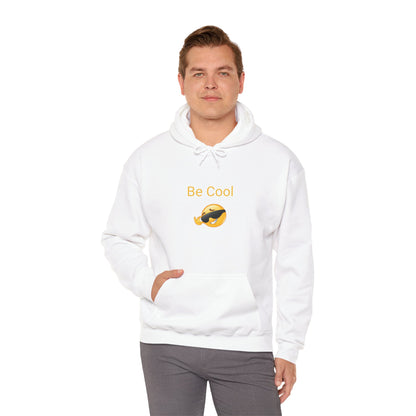 Be Cool Sunglasses Emoji Hoodie - Casual Funny Graphic Sweatshirt