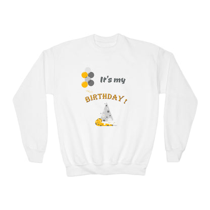 It's my Birthday Youth Crewneck Sweatshirt