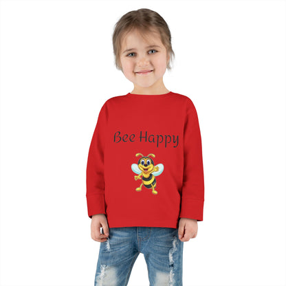 Bee Happy Toddler Long Sleeve Tee