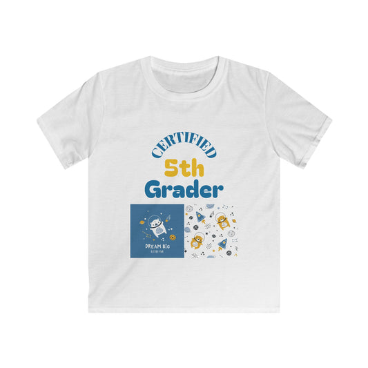 Certified 5th Grader Kids T‑Shirt – Back to School Graduation Tee