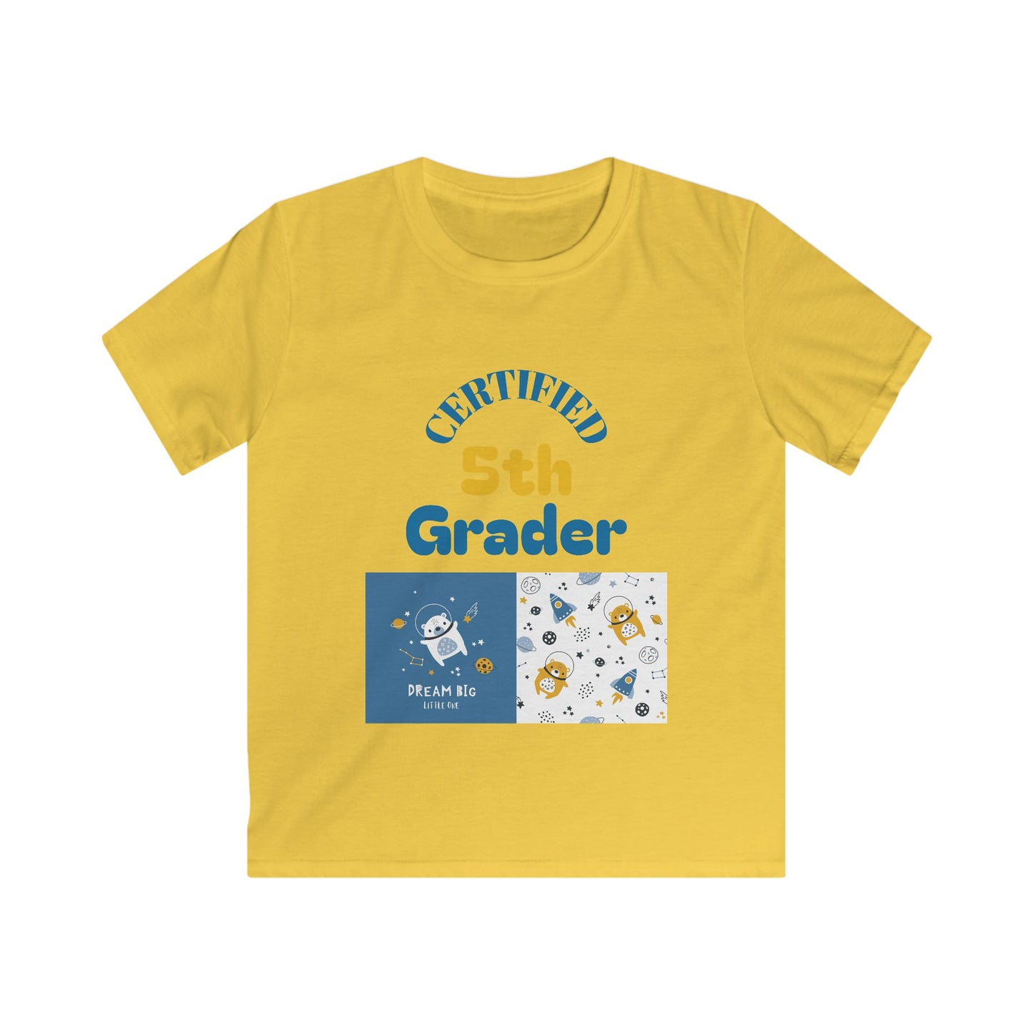Certified 5th Grader Kids T‑Shirt – Back to School Graduation Tee