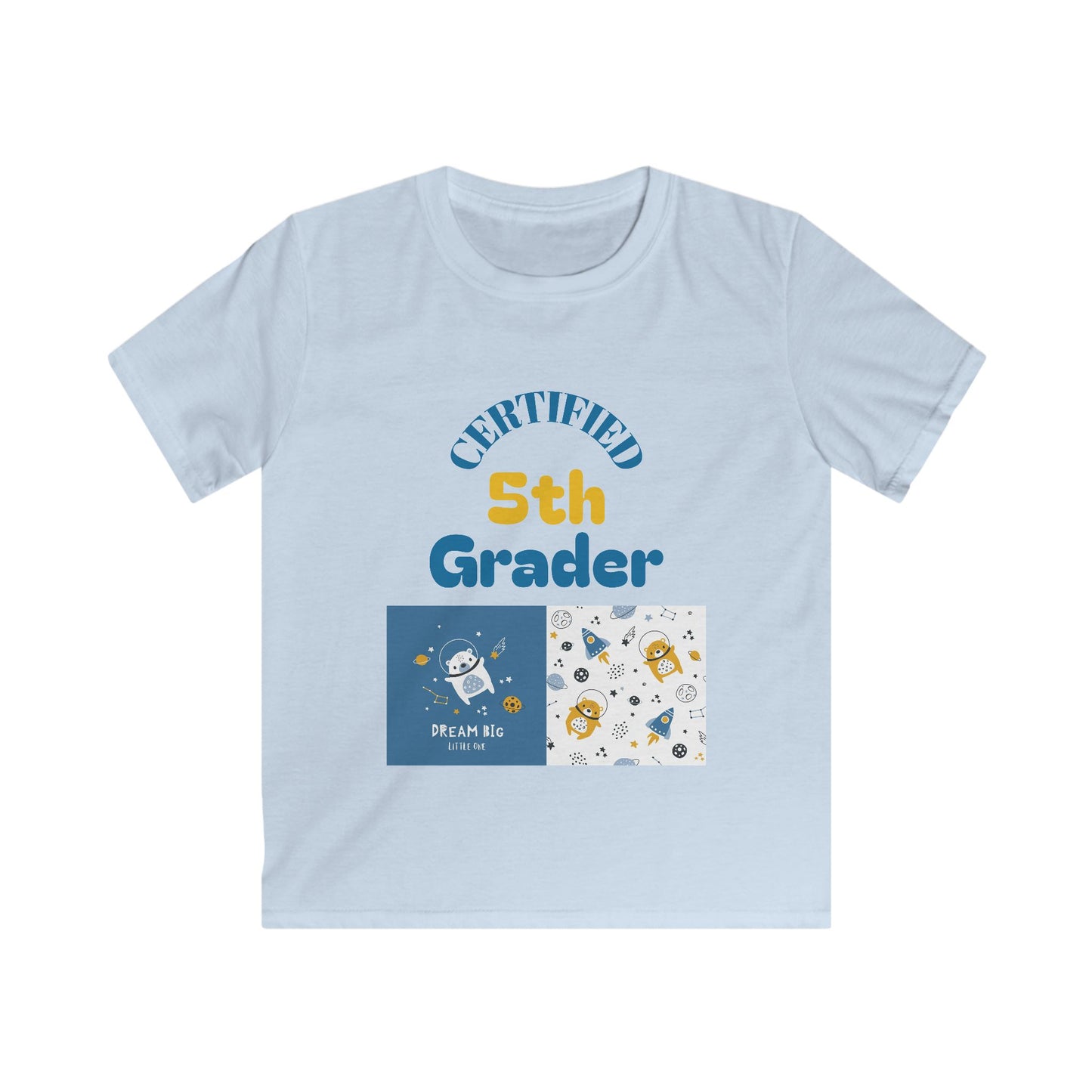 Certified 5th Grader Kids T‑Shirt – Back to School Graduation Tee