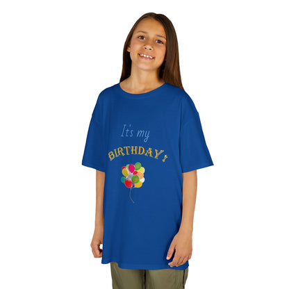 It's my Birthday Balloons Kids Heavy Cotton T-shirt