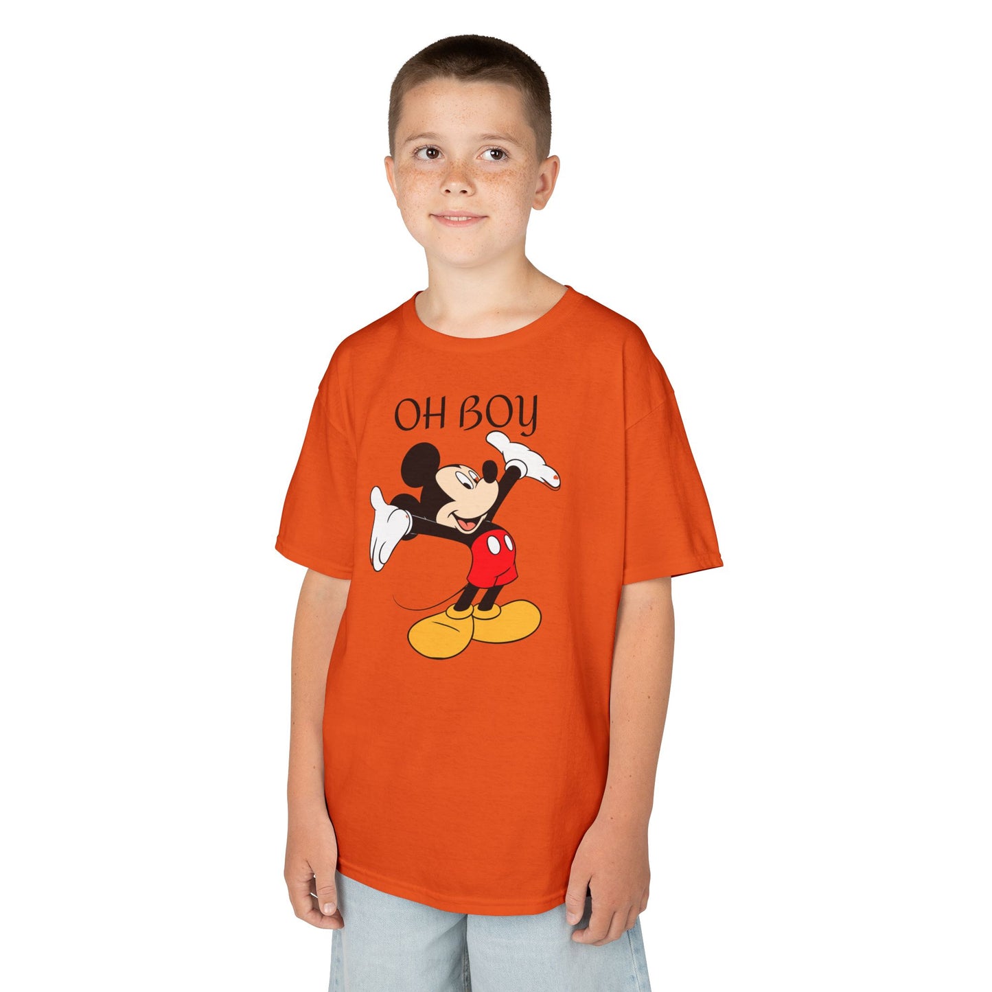 Kids Tee — "Oh Boy" Vintage Mickey Mouse Graphic