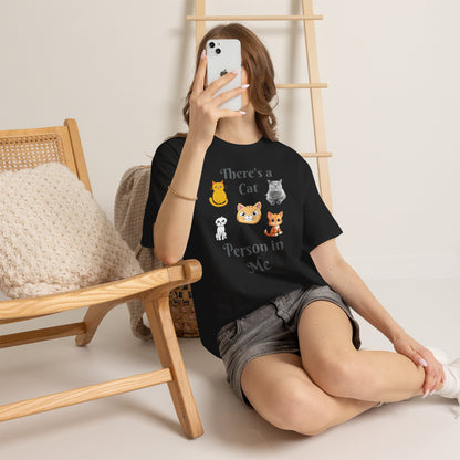 Cat Person Tee — "A Cat Person in Me" Graphic T-Shirt