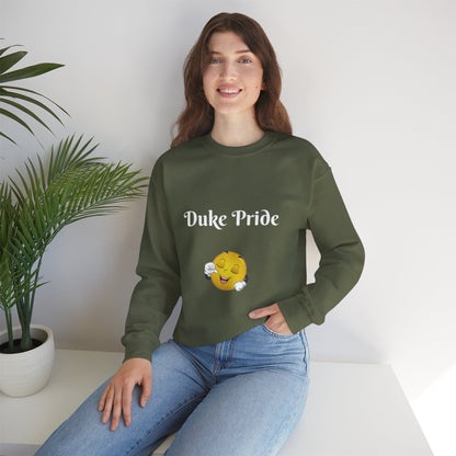 Sweatshirt — "Duke Pride" Smiling Emoji Crewneck
