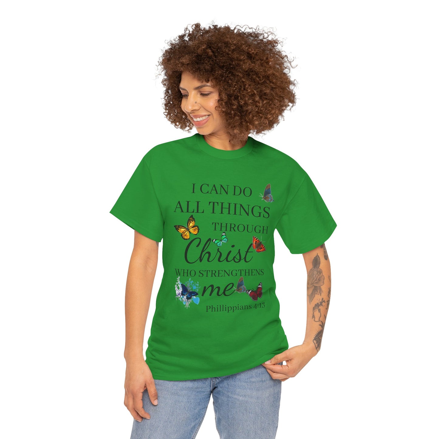I Can Do All Things Through Christ T-Shirt — Philippians 4:13 Inspirational Christian Tee