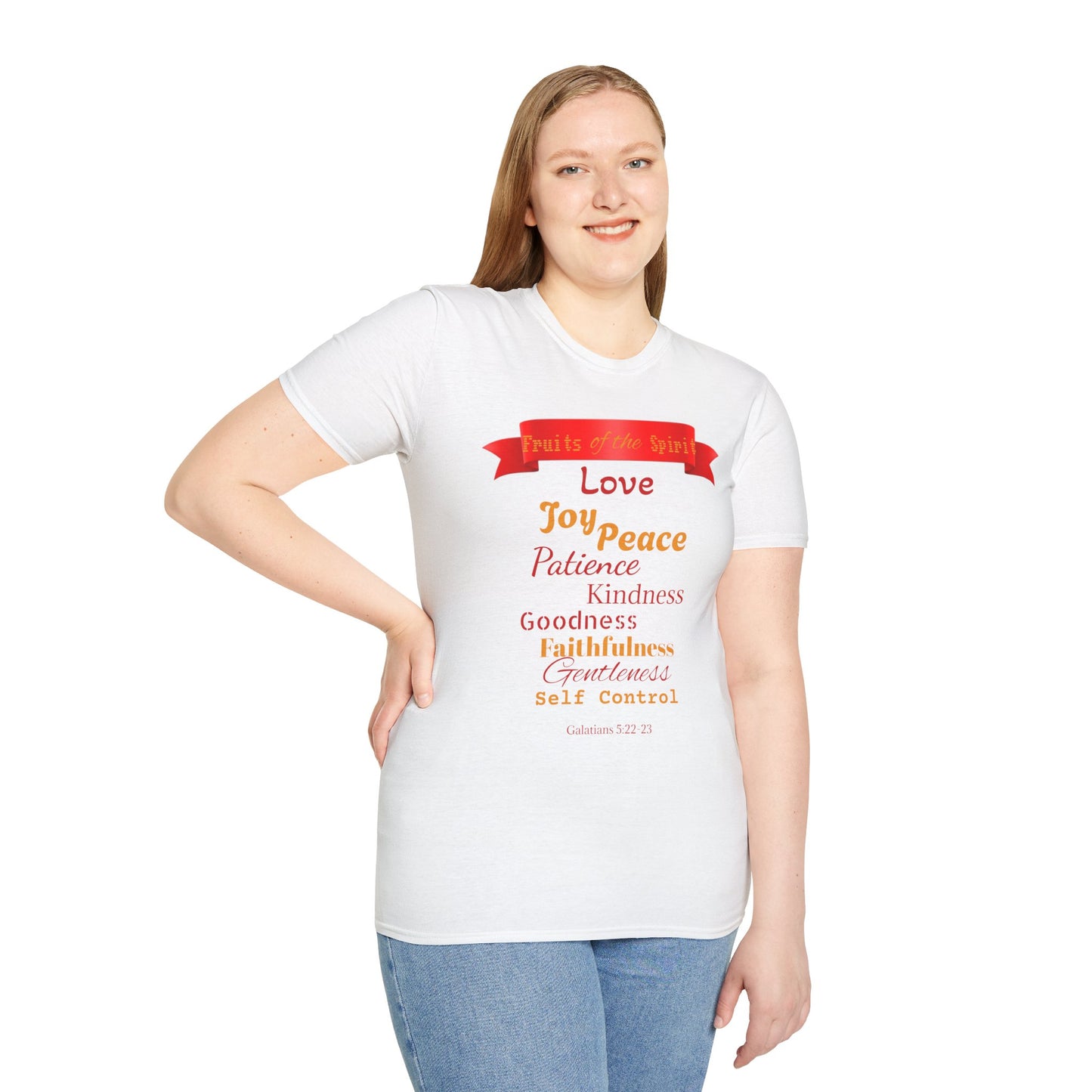 Fruit of the Spirit T-Shirt — Love, Joy, Peace Christian Faith Tee