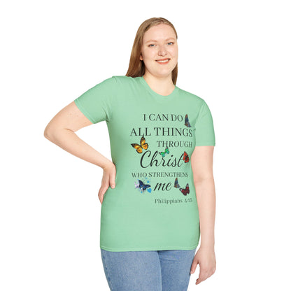 I Can Do All Things Through Christ T-Shirt — Inspirational Christian Tee