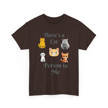 Cat Person Tee — "A Cat Person in Me" Graphic T-Shirt