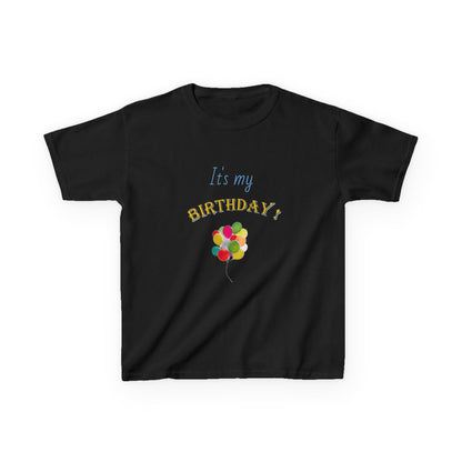 It's my Birthday Balloons Kids Heavy Cotton T-shirt