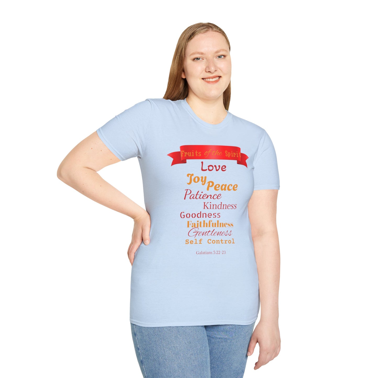 Fruit of the Spirit T-Shirt — Love, Joy, Peace Christian Faith Tee