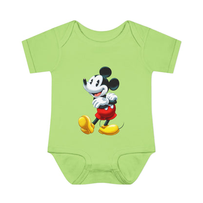 Mickey Mouse Infant Bodysuit — Classic Cartoon Baby Onesie