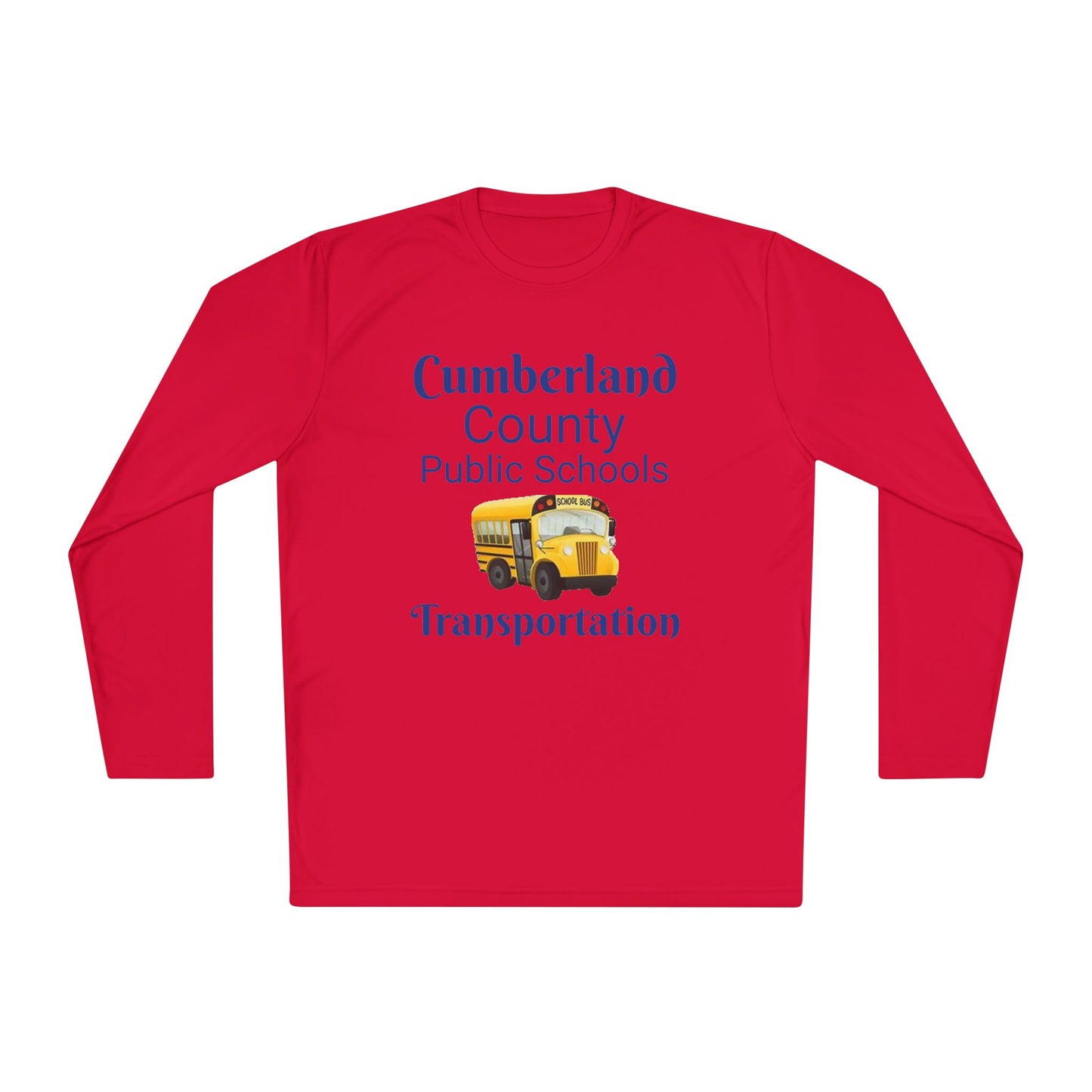 Cumberland County Public Schools Transportation Long Sleeve Tee — School Bus Staff Shirt
