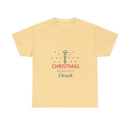 Christmas Begins With Christ T-Shirt