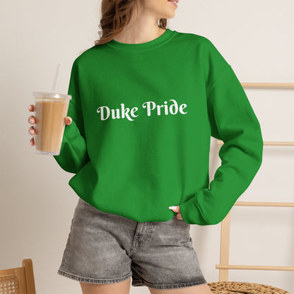 Crewneck Sweatshirt — "Duke Pride" Classic School Spirit Graphic