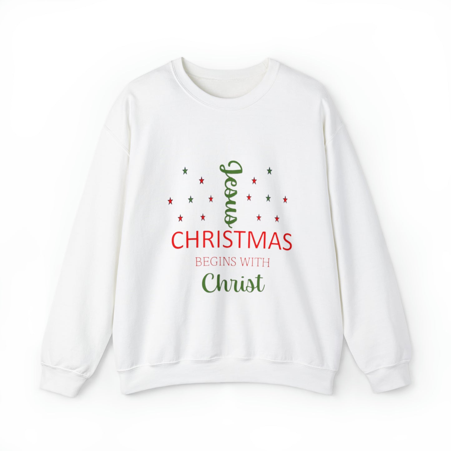 Christmas Begins With Christ Unisex Heavy Blend Hooded Sweatshirt