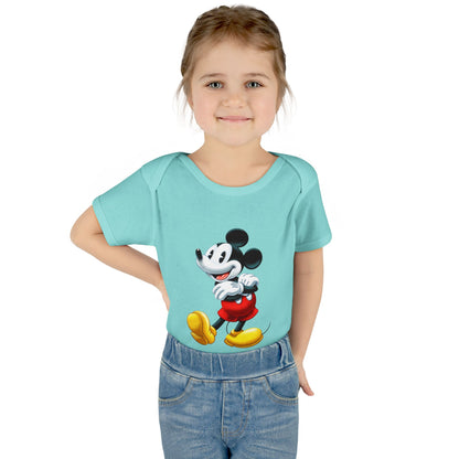 Mickey Mouse Infant Bodysuit — Classic Cartoon Baby Onesie