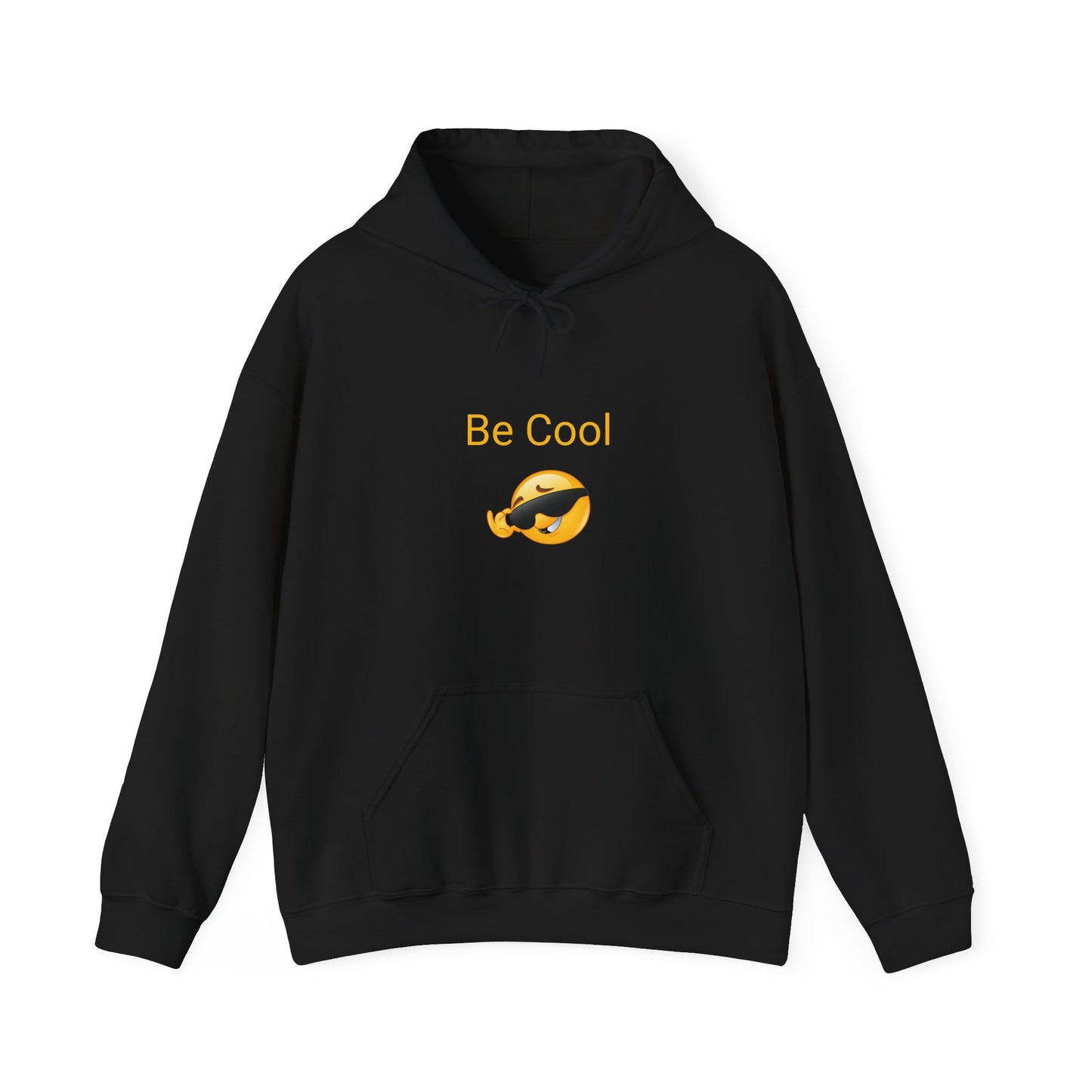 Be Cool Sunglasses Emoji Hoodie - Casual Funny Graphic Sweatshirt