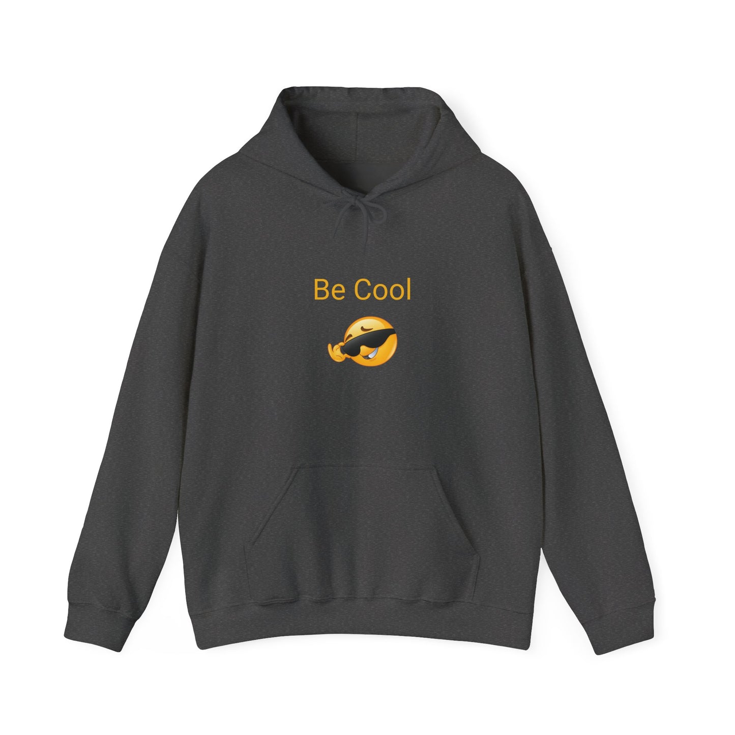 Be Cool Sunglasses Emoji Hoodie - Casual Funny Graphic Sweatshirt