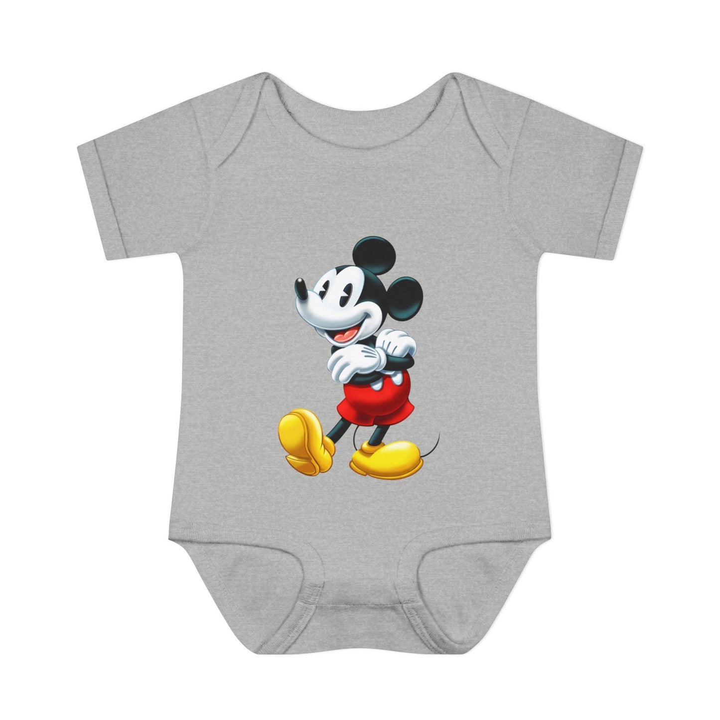 Mickey Mouse Infant Bodysuit — Classic Cartoon Baby Onesie