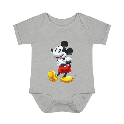 Mickey Mouse Infant Bodysuit — Classic Cartoon Baby Onesie