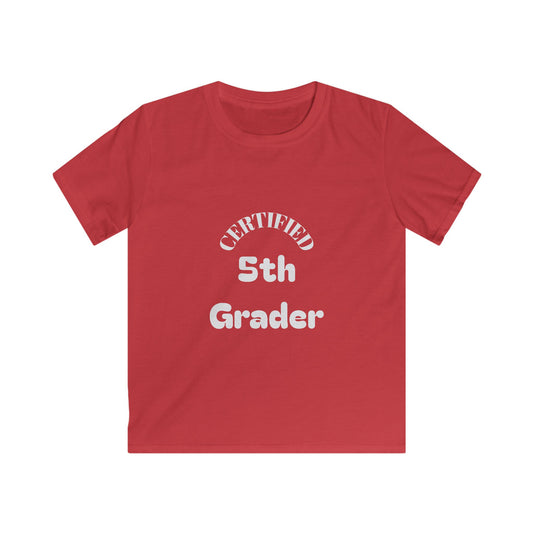 Certified 5th Grader Kids T‑Shirt – Back to School Graduation Tee