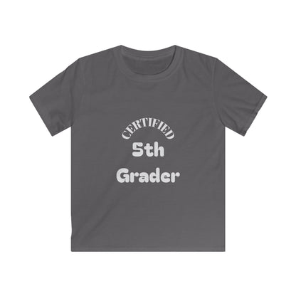 Certified 5th Grader Kids T‑Shirt – Back to School Graduation Tee
