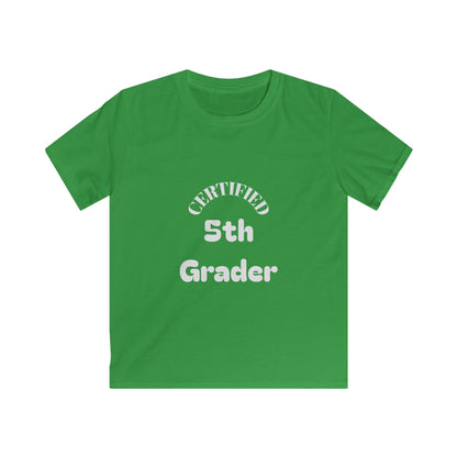 Certified 5th Grader Kids T‑Shirt – Back to School Graduation Tee