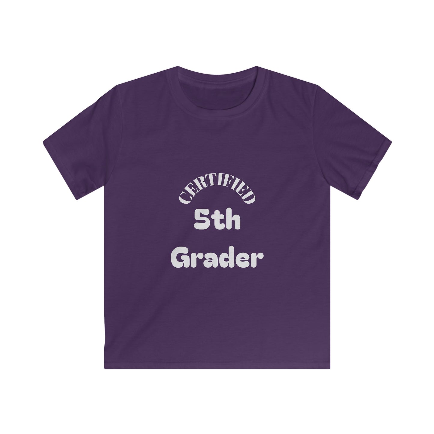 Certified 5th Grader Kids T‑Shirt – Back to School Graduation Tee